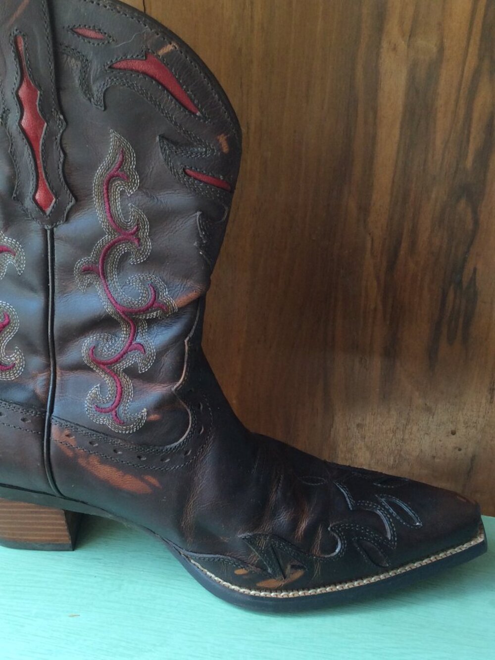 Ariat ATS Wichita Pointed Toe Full Grain Leather Western/Cowgirl Boots.  Size 9B - Picture 8 of 15